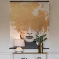 Foil Medusa Wall Hanging - Gold