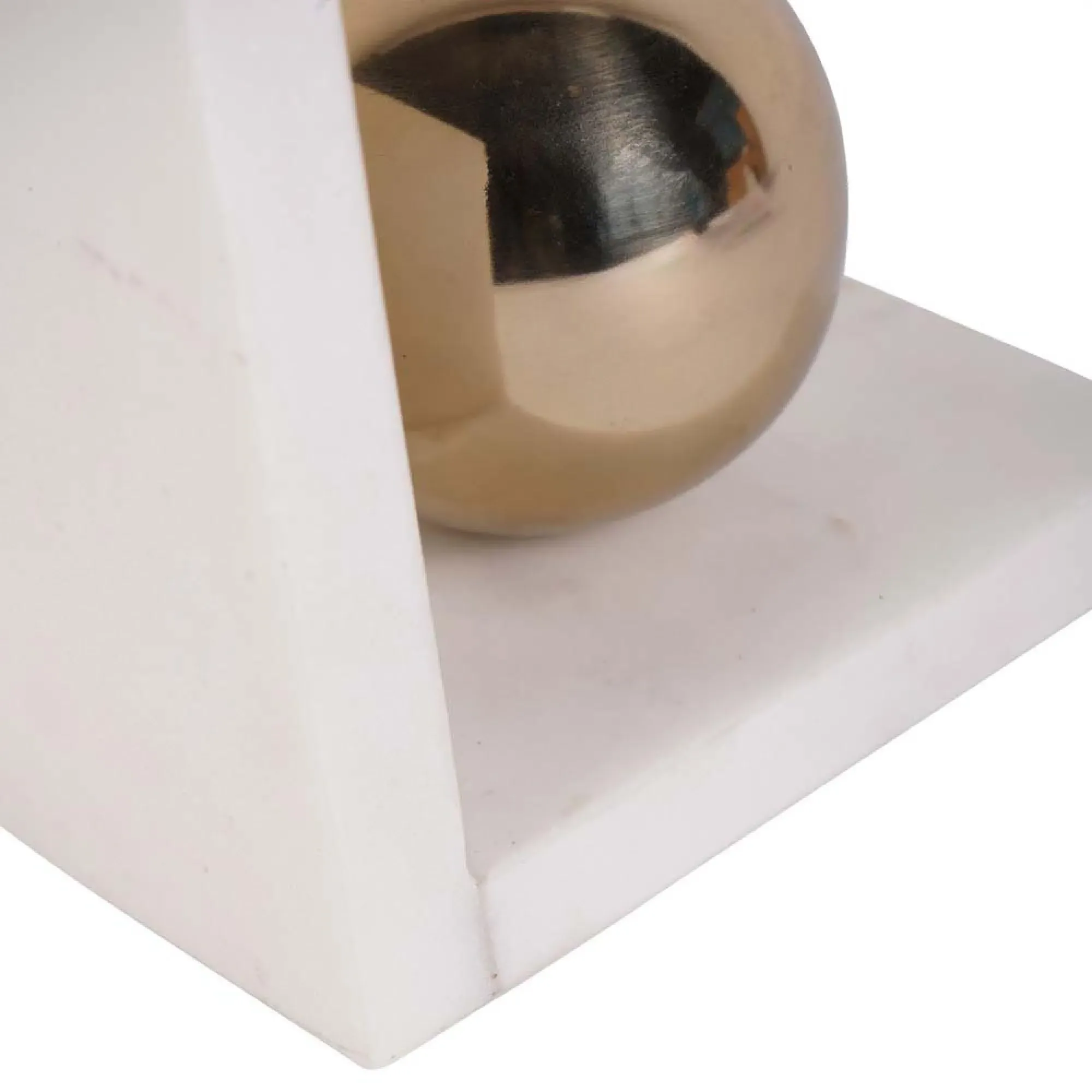 Genoa Bookends - White, Marble