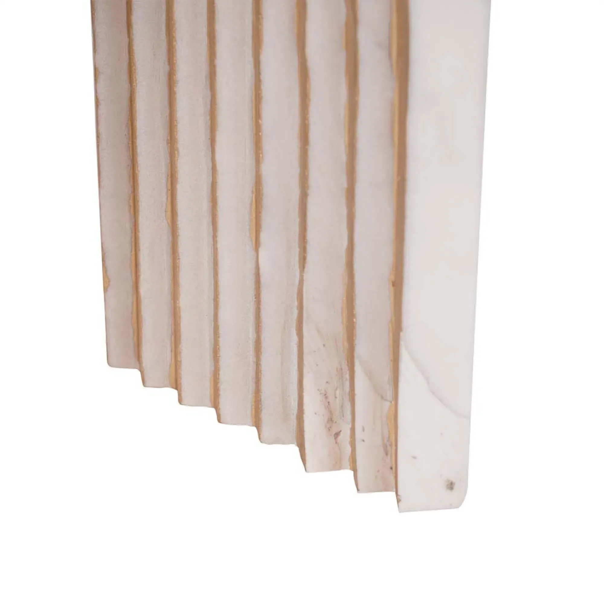 Genoa Decorative Sculpture - White, Marble