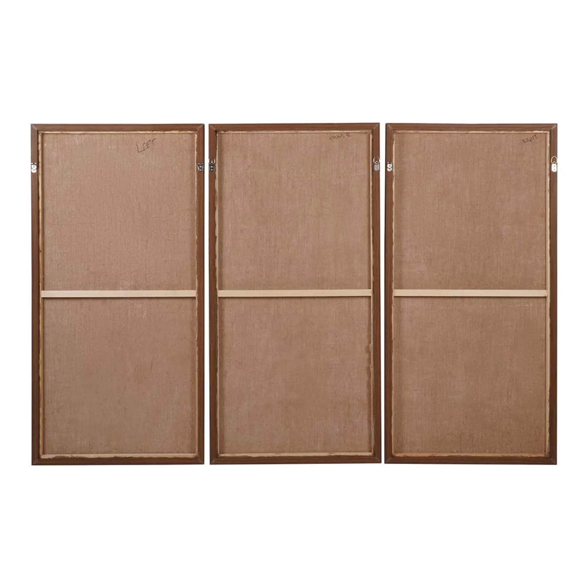 Hazy Horizons Framed Wall Art Set of Three - Grey