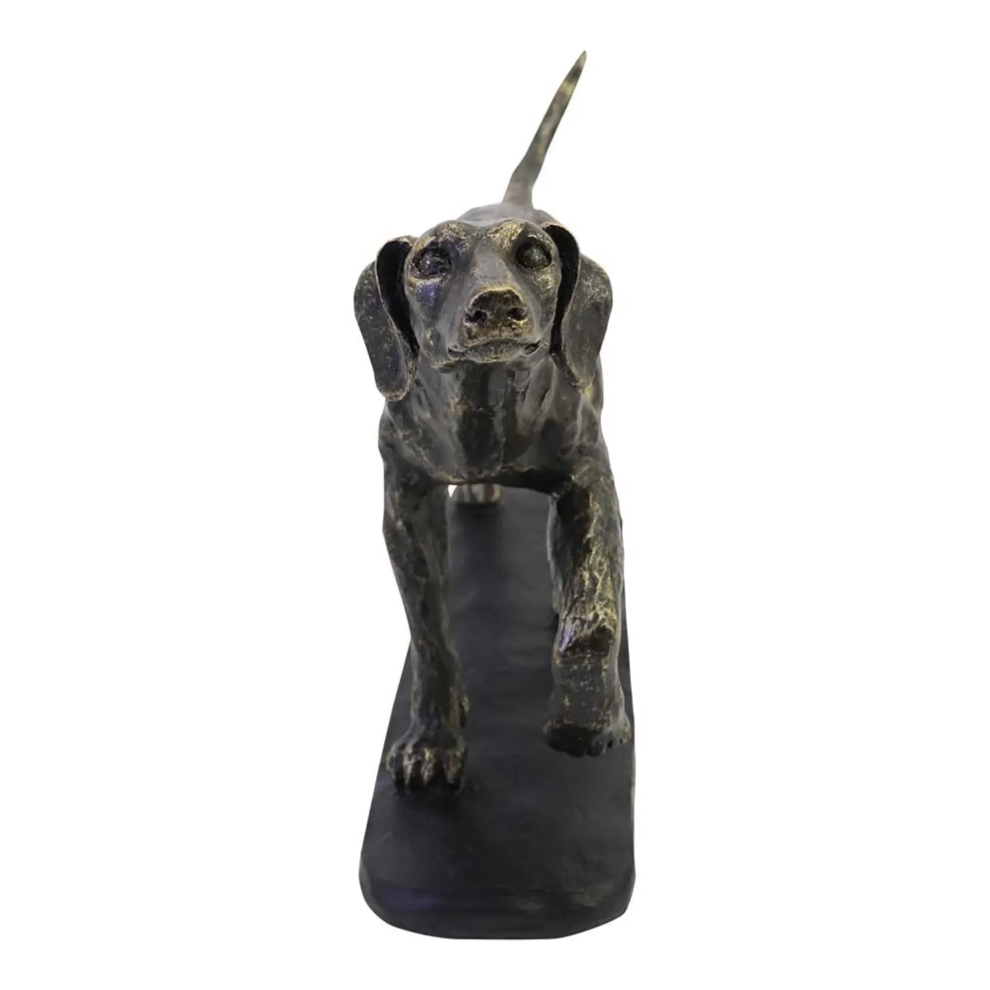 Hunter Dog Sculpture - Bronze