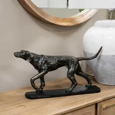 Hunter Dog Sculpture - Bronze image