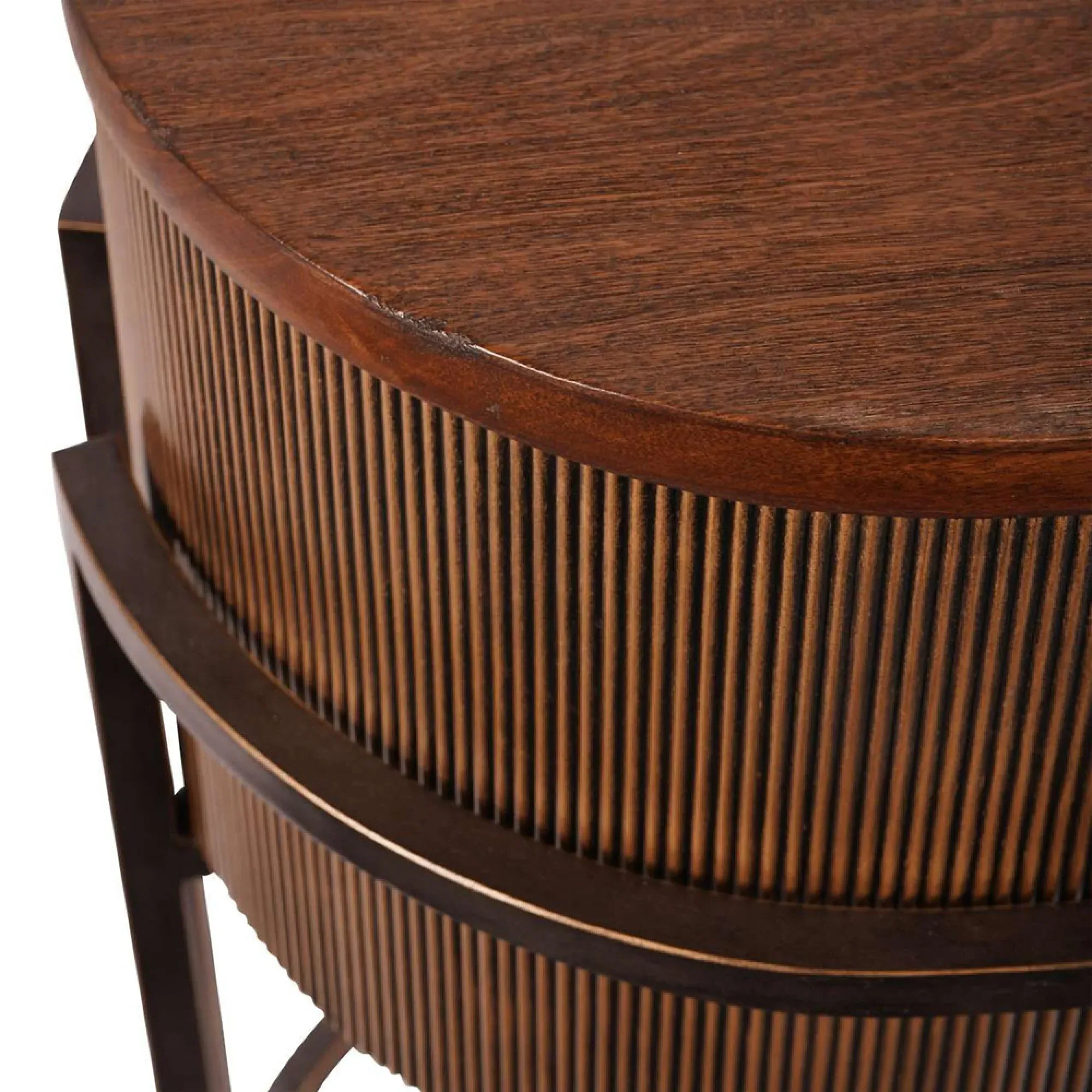 Hunter Oval Console Table - Brown