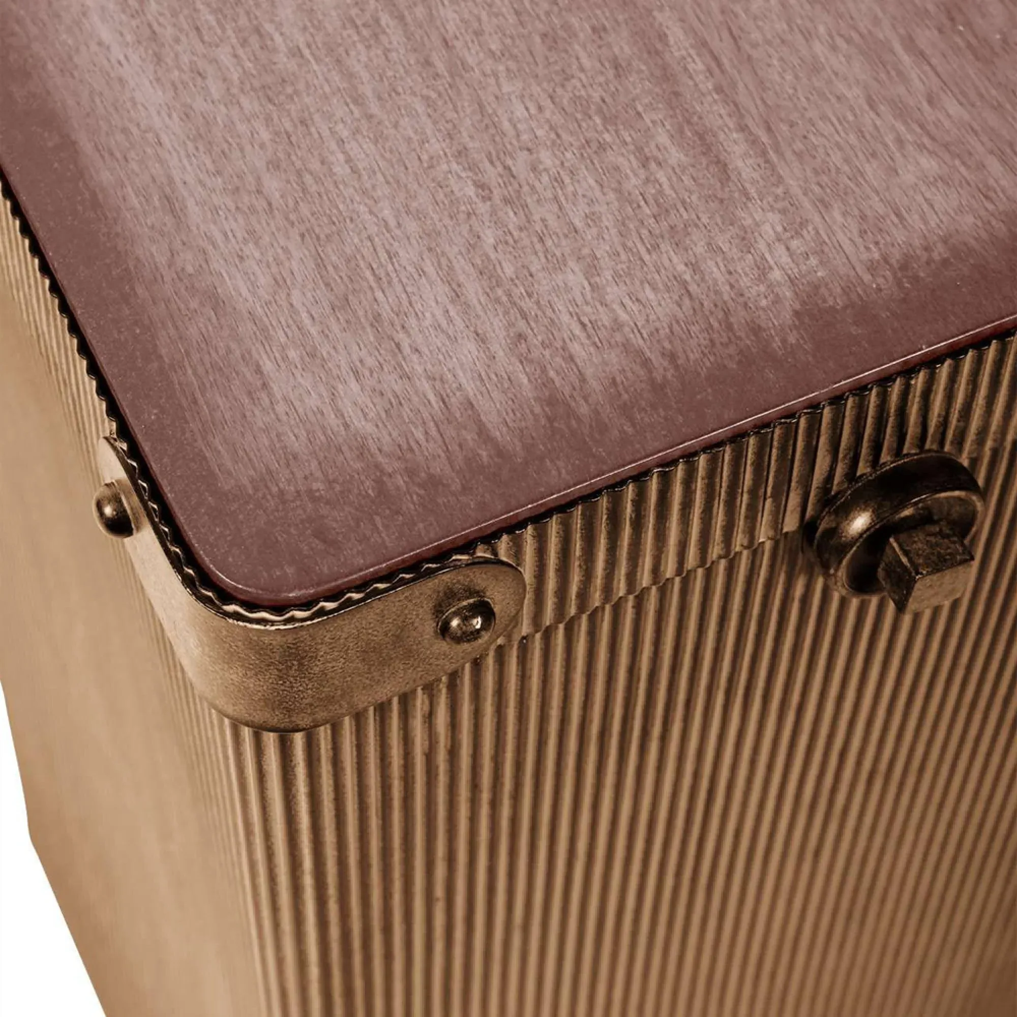 Hunter Square Side Table - Brown