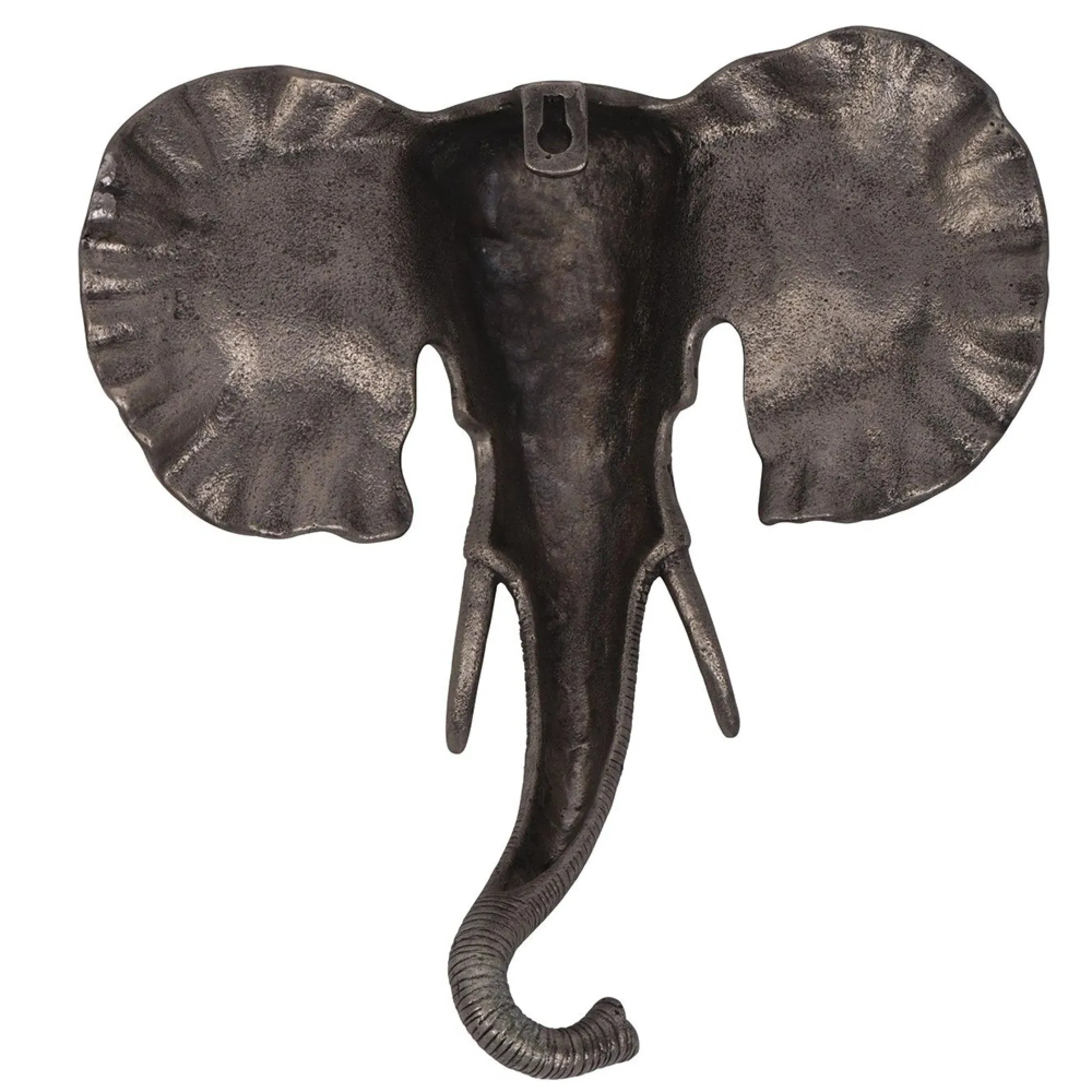 Kariba Cast Aluminium Elephant Wall Art - Antique Gold