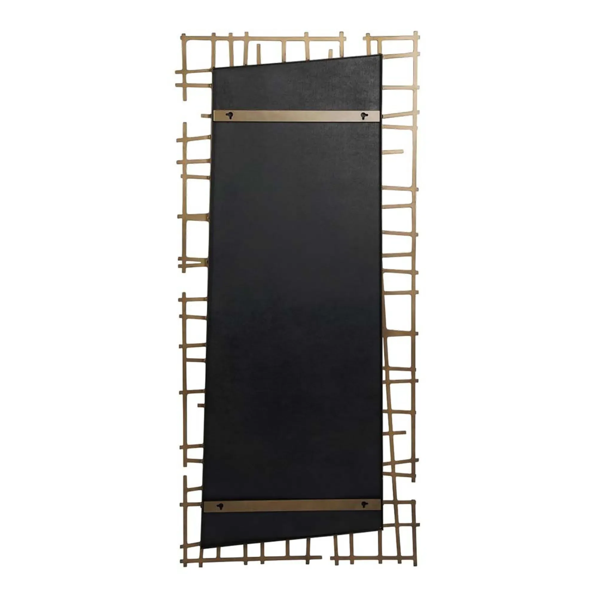 Lattice Wall Mirror - Gold, Brass