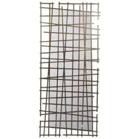Lattice Wall Mirror - Gold, Brass