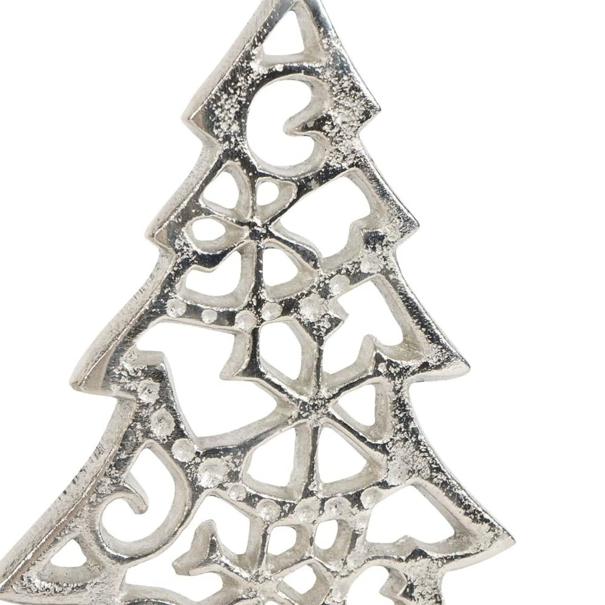 Laura Ashley Festive Cut Christmas Tree Set of 2 - Silver
