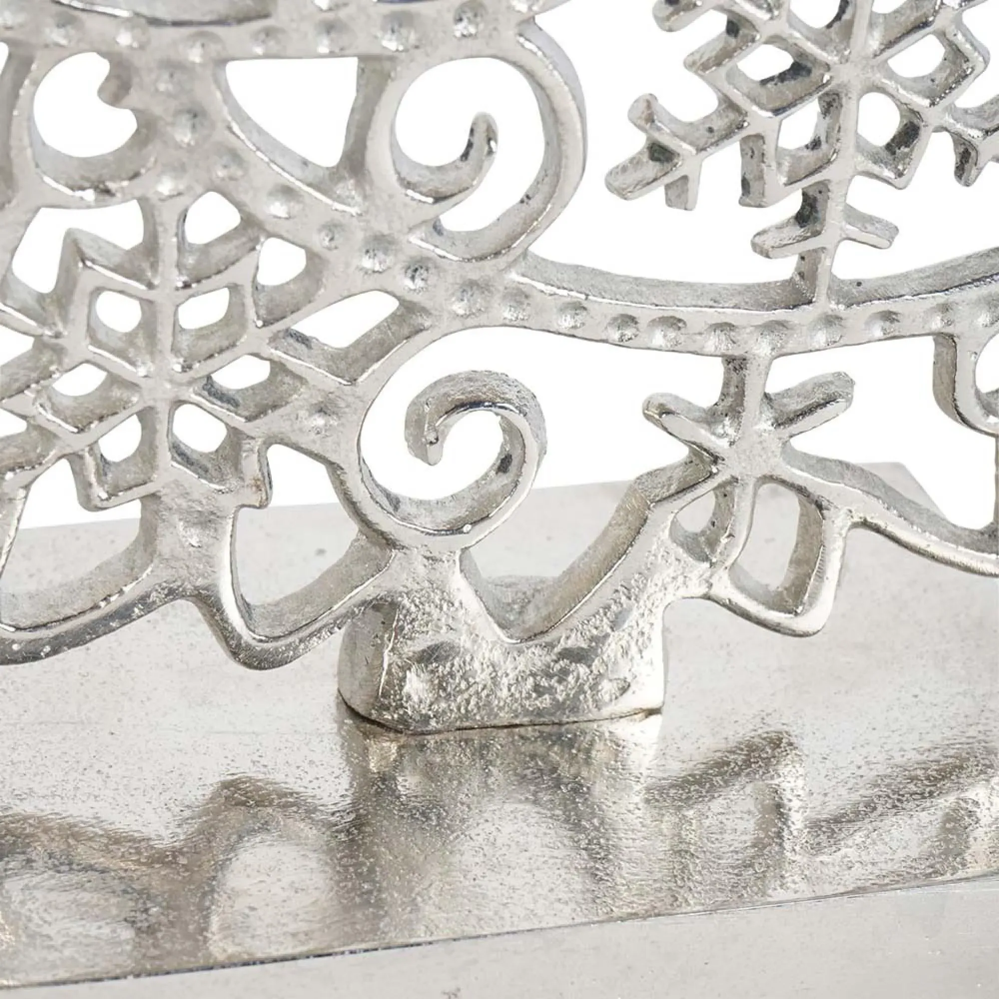 Laura Ashley Festive Cut Christmas Tree Set of 2 - Silver