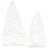 Laura Ashley Festive Cut Christmas Tree Set of 2 - Silver