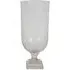 Laura Ashley Glass Cut Medium Hurricane - Clear