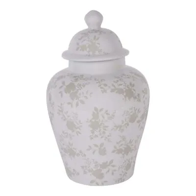 Laura Ashley Westbourne Large Ginger Jar - White