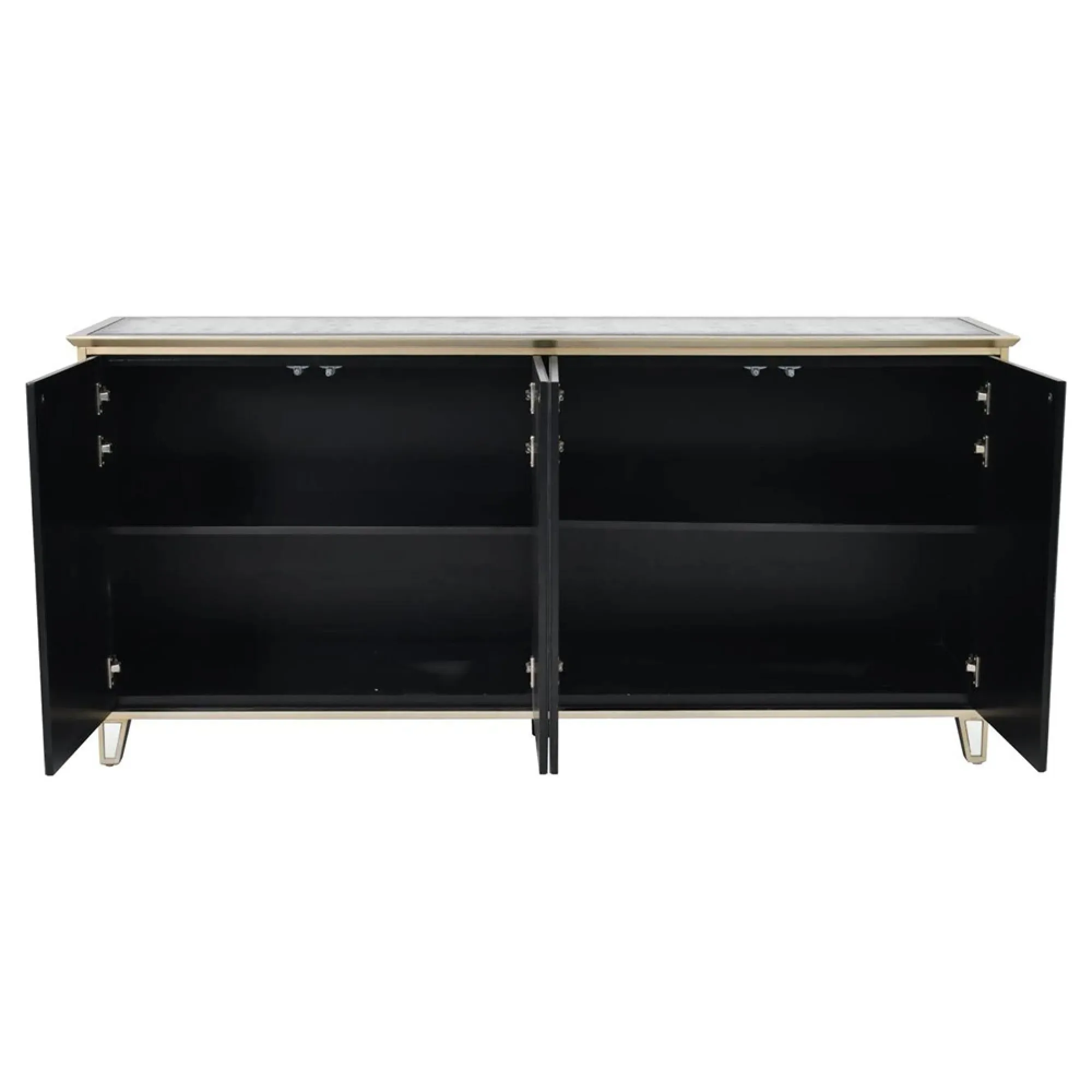 Lexington Extra Large Sideboard with Antique Mirror - Black