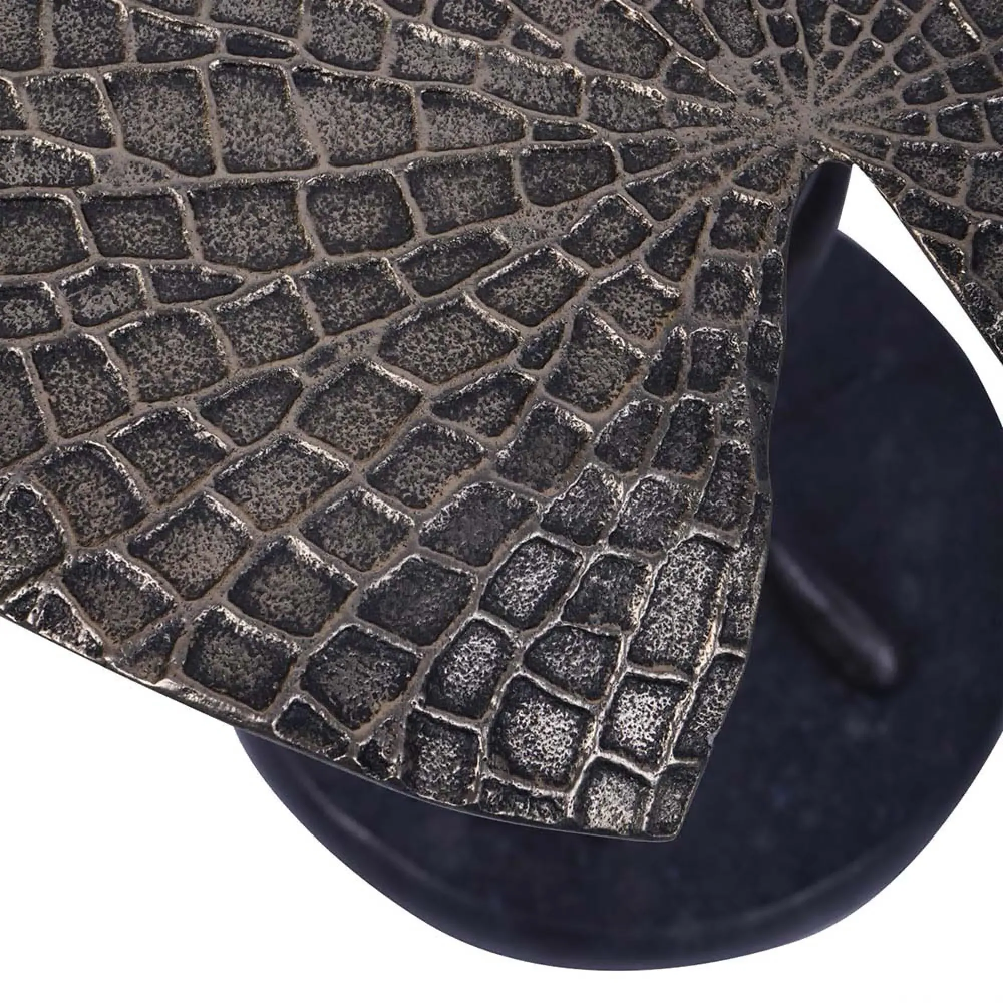 Lily Pad Aluminium Leaf Side Table - Antique Brass