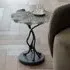 Lily Pad Aluminium Leaf Side Table - Antique Brass
