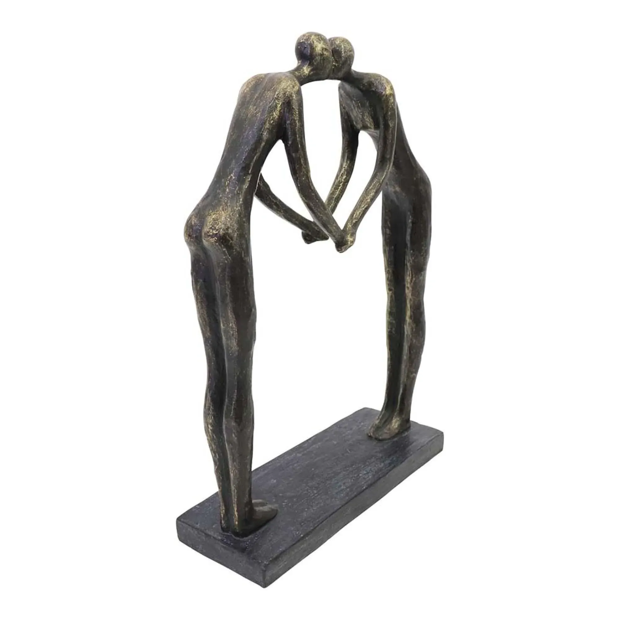 Lovers Heart Sculpture - Bronze