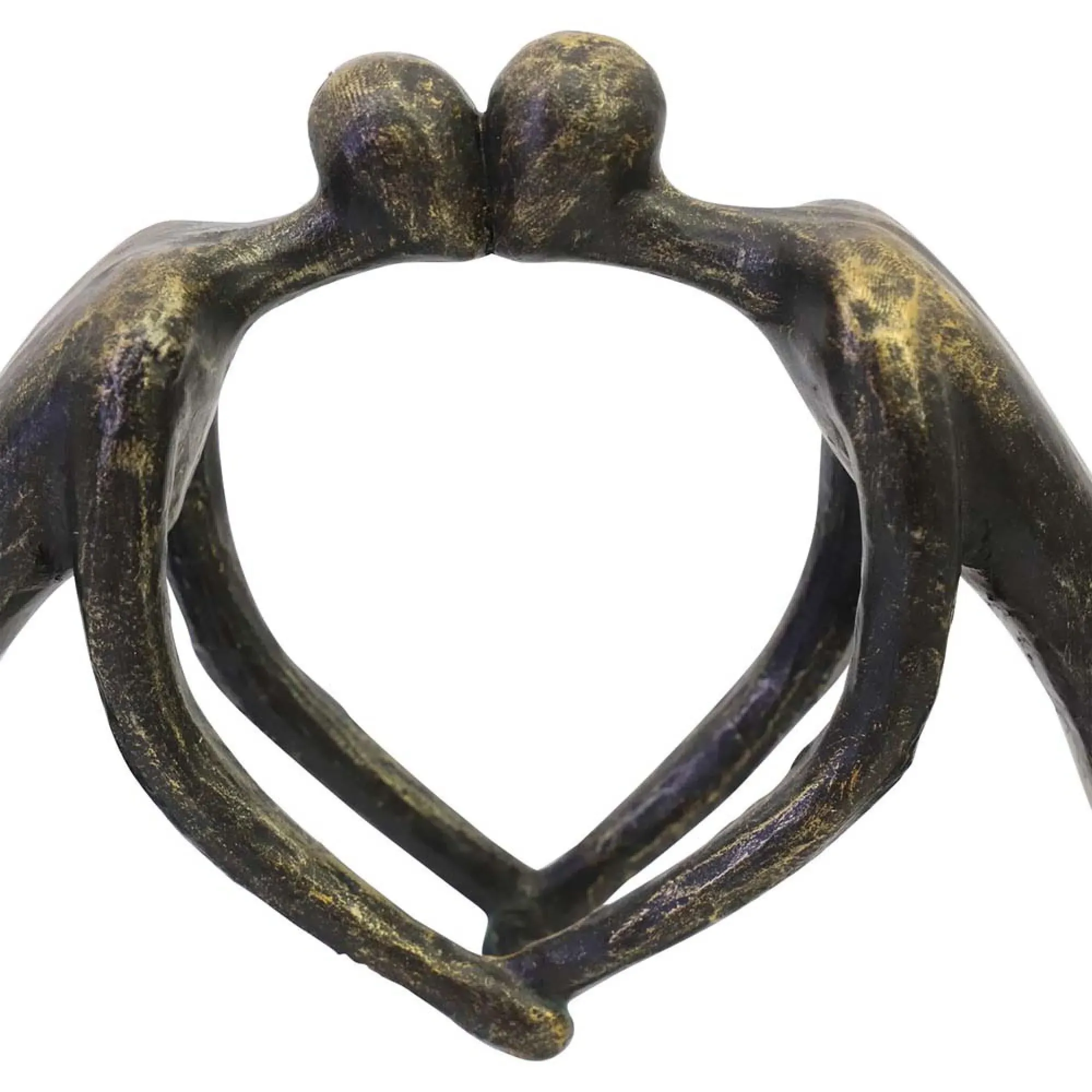 Lovers Heart Sculpture - Bronze