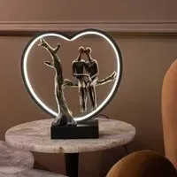Lovers on Branch Light Sculpture LED USB - Bronze
