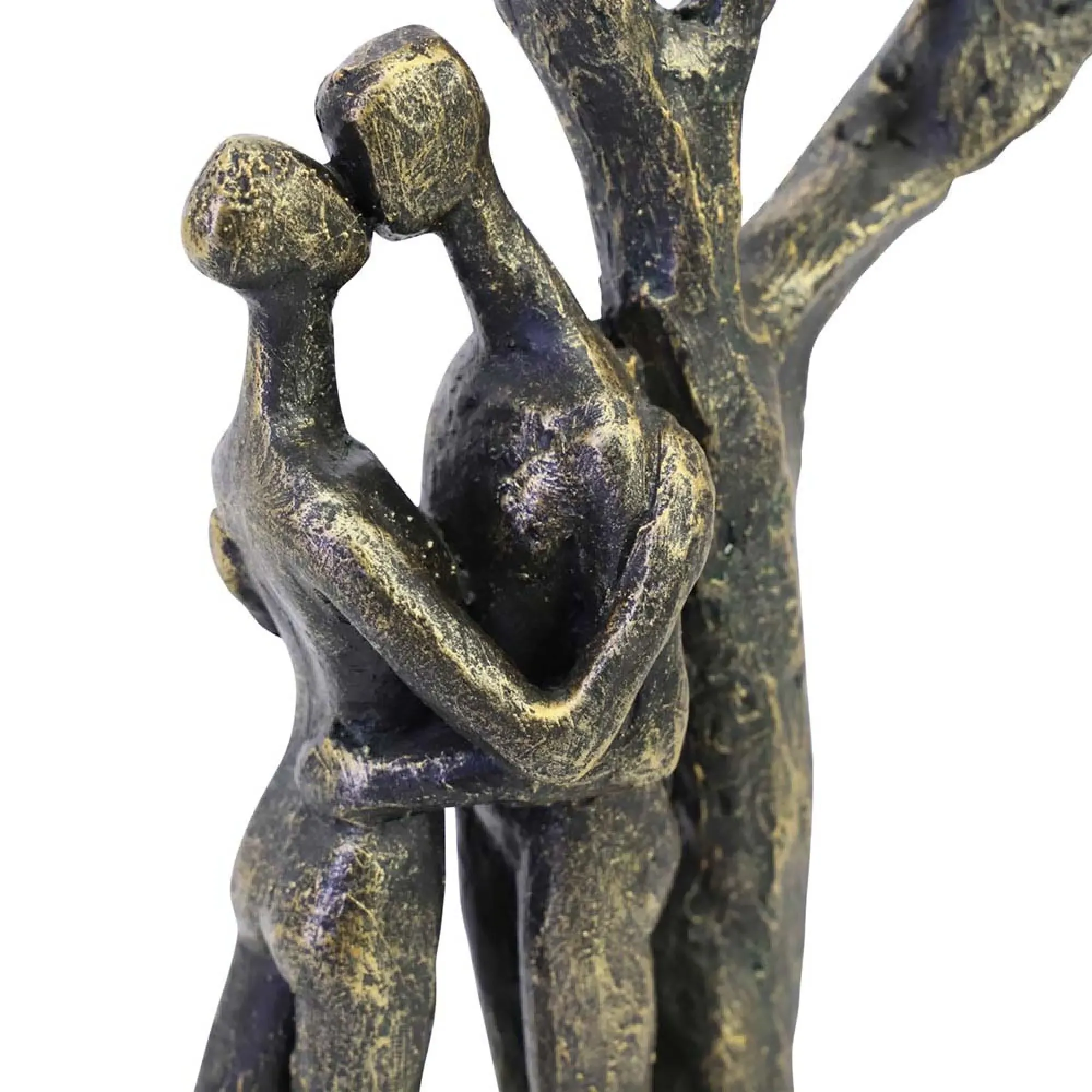 Loving Couple Light Sculpture LED USB - Bronze