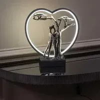 Loving Couple Light Sculpture LED USB - Bronze