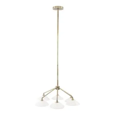 Lucia 6 Light Chandelier - Antique Brass image