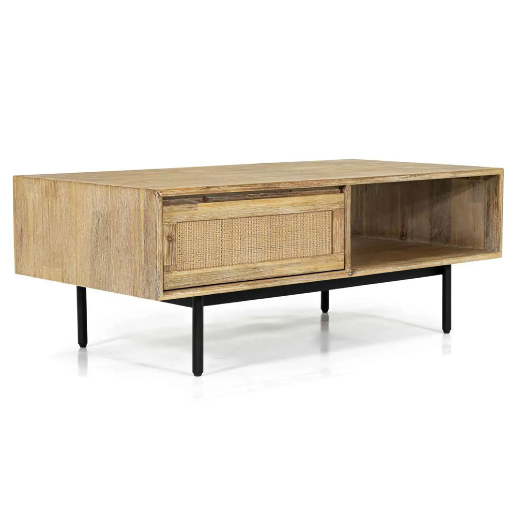 Maddox 1 Drawer Coffee Table - Natural, Acacia Wood