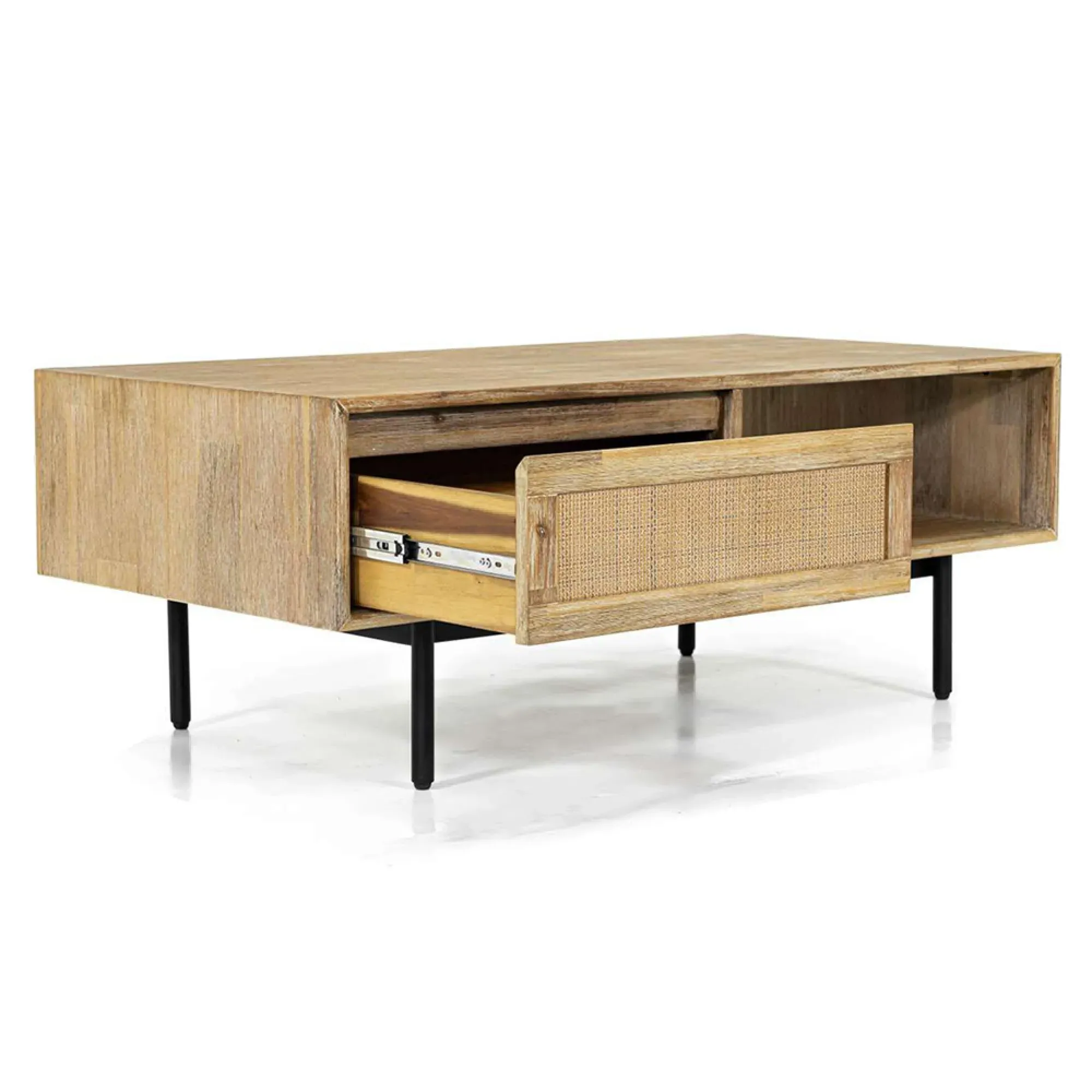 Maddox 1 Drawer Coffee Table - Natural, Acacia Wood