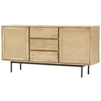 Maddox 2 Door Large Sideboard - Natural, Acacia Wood