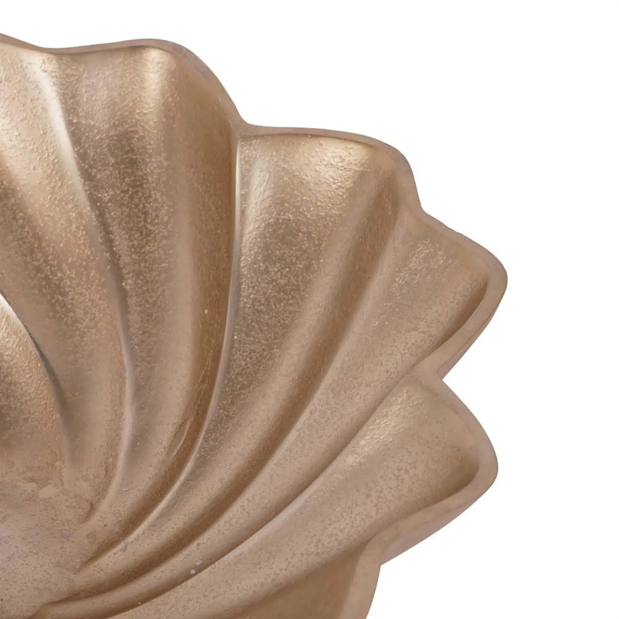 Marin Scallop Round Bowl - Champagne Gold