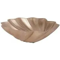 Marin Scallop Round Bowl - Champagne Gold