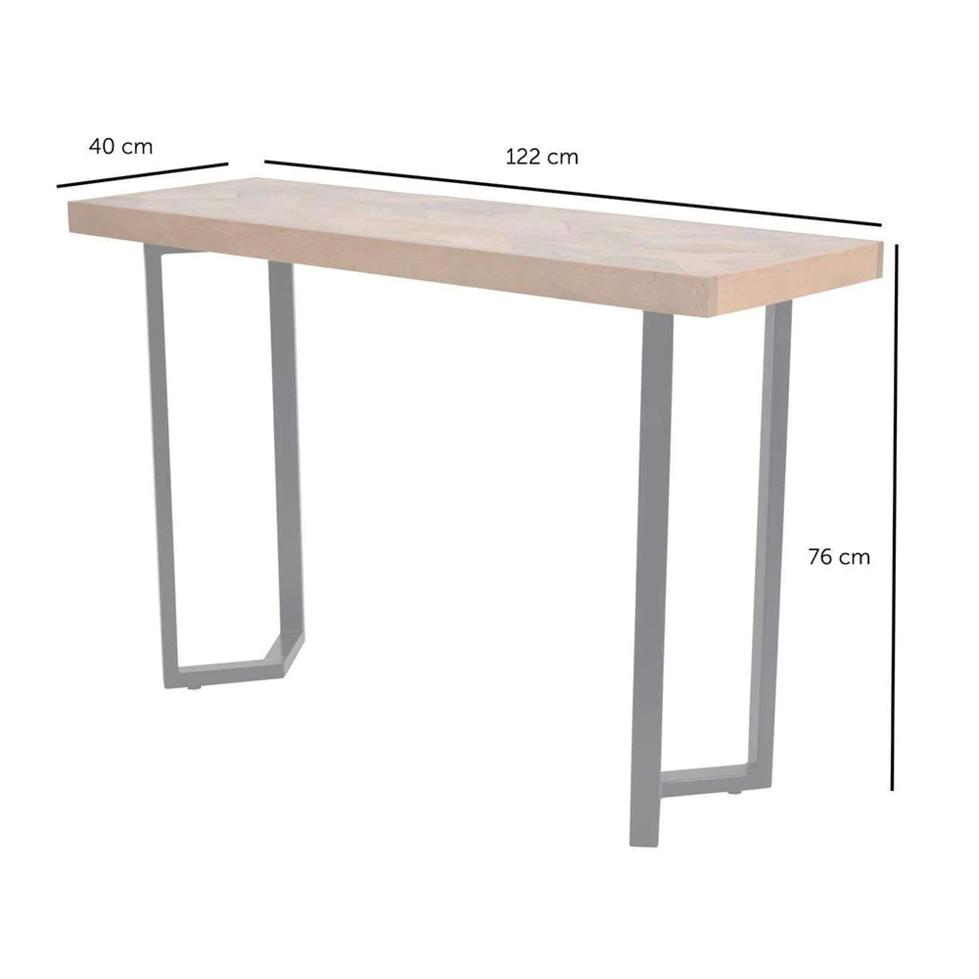 Marston Small Console Table - Mango Wood