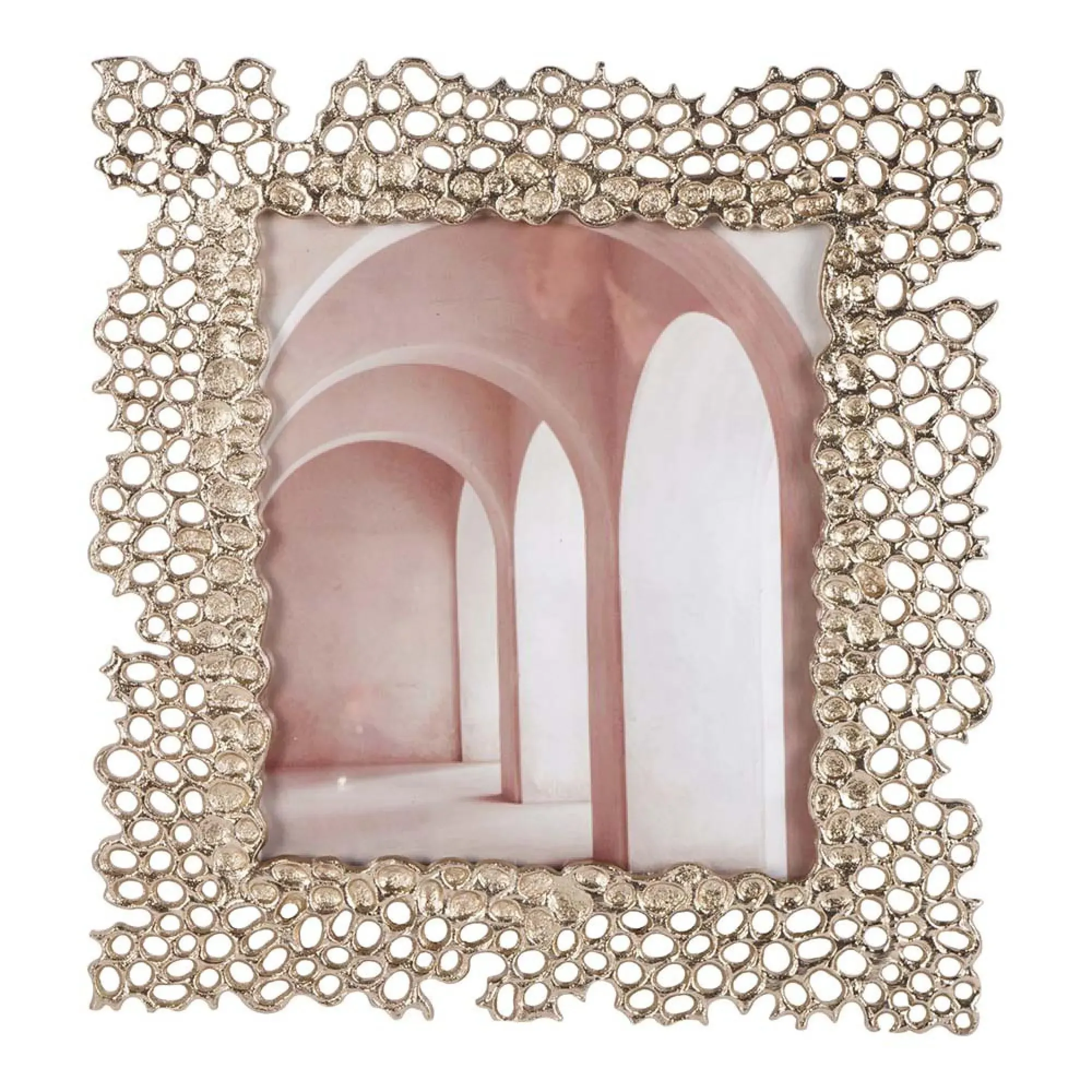 Miel Cast Aluminium Photo Frame - Gold