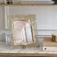 Miel Cast Aluminium Photo Frame - Gold