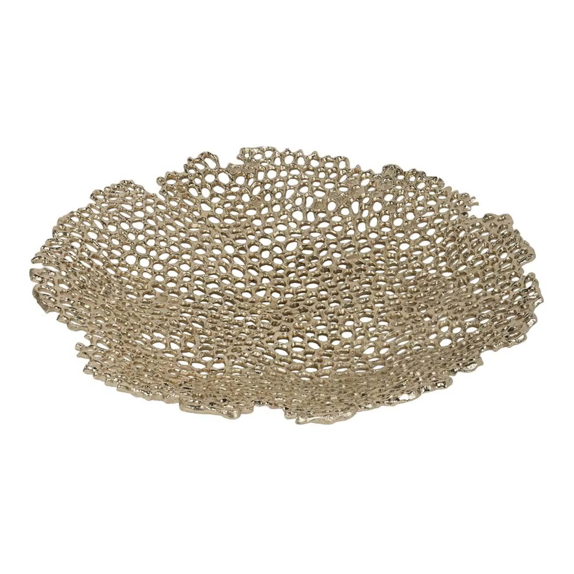 Miel Cast Aluminium Platter - Gold