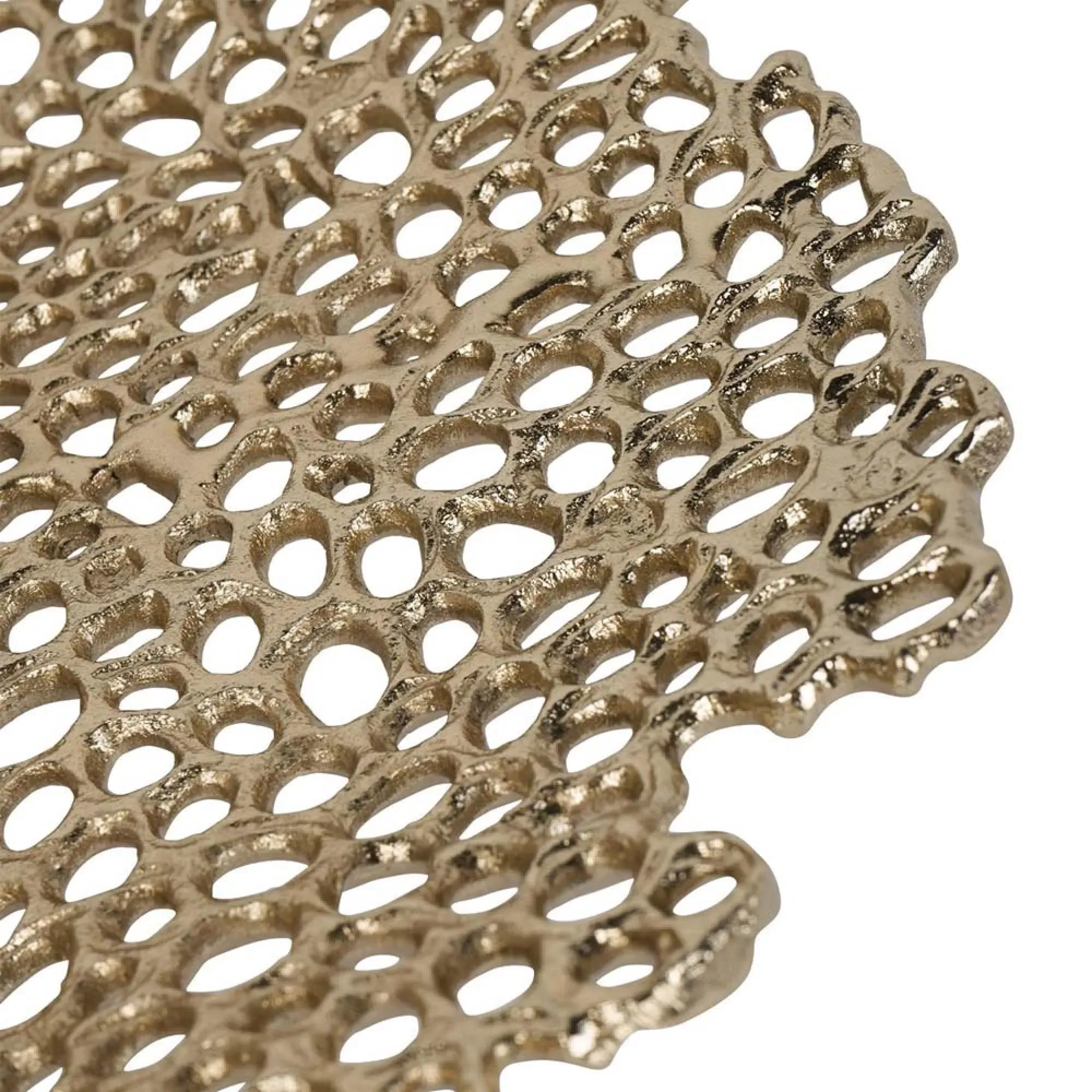 Miel Cast Aluminium Platter - Gold