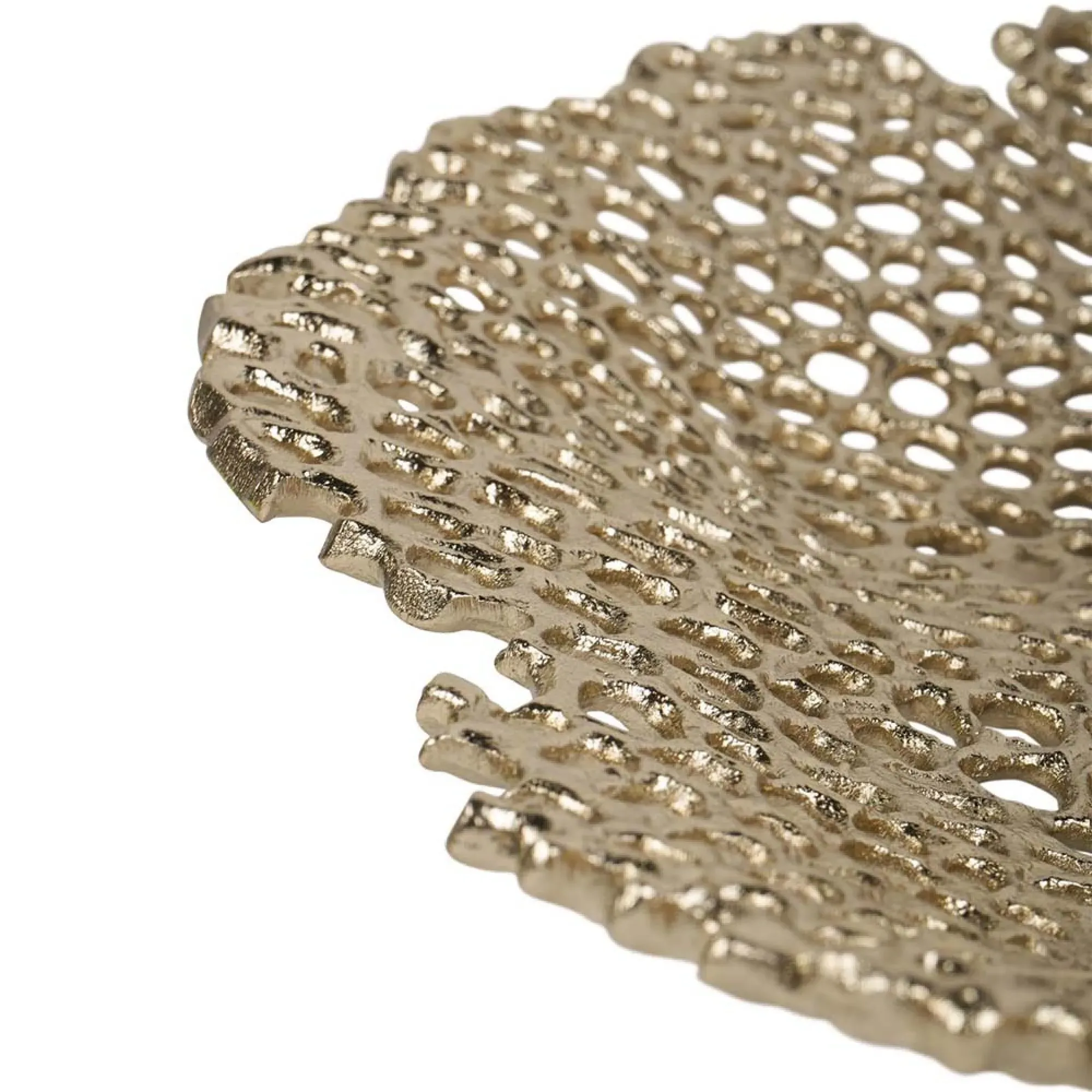 Miel Cast Aluminium Platter - Gold