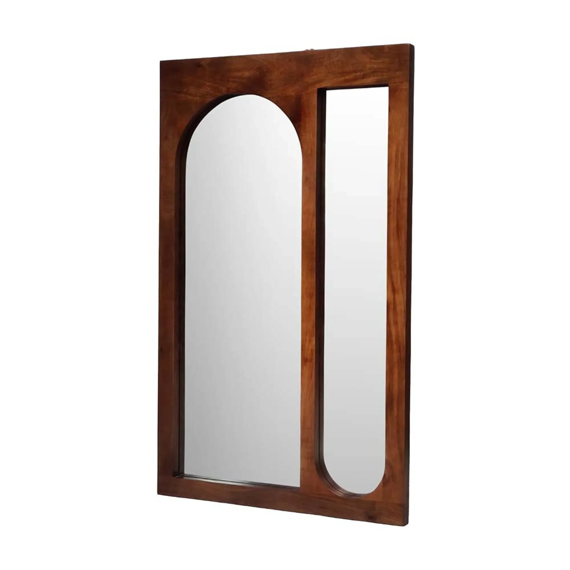 Monterey Floor Standing Mirror - Brown, Wood
