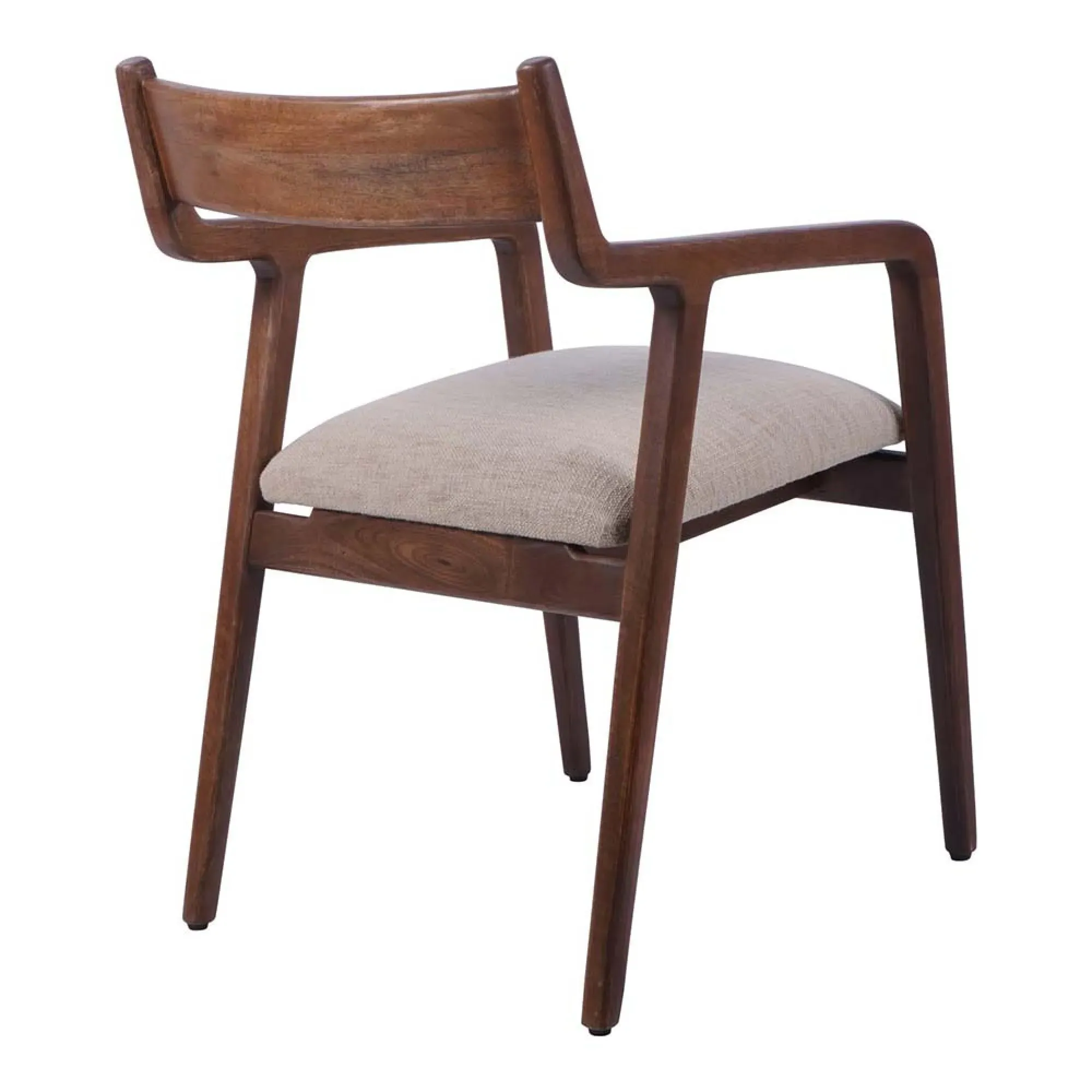 Monterey Padded Dining Chair - Beige, Wood