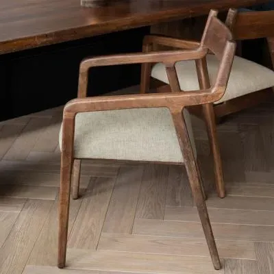 Monterey Padded Dining Chair - Sage, Wood