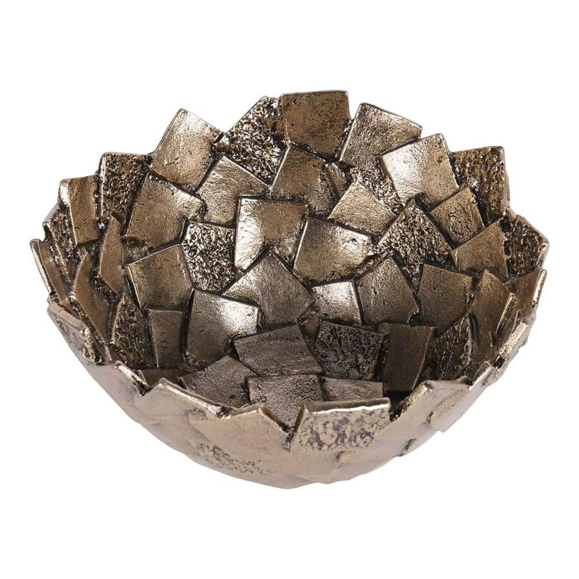 Montrose Cast Aluminium Bowl - Antique Gold