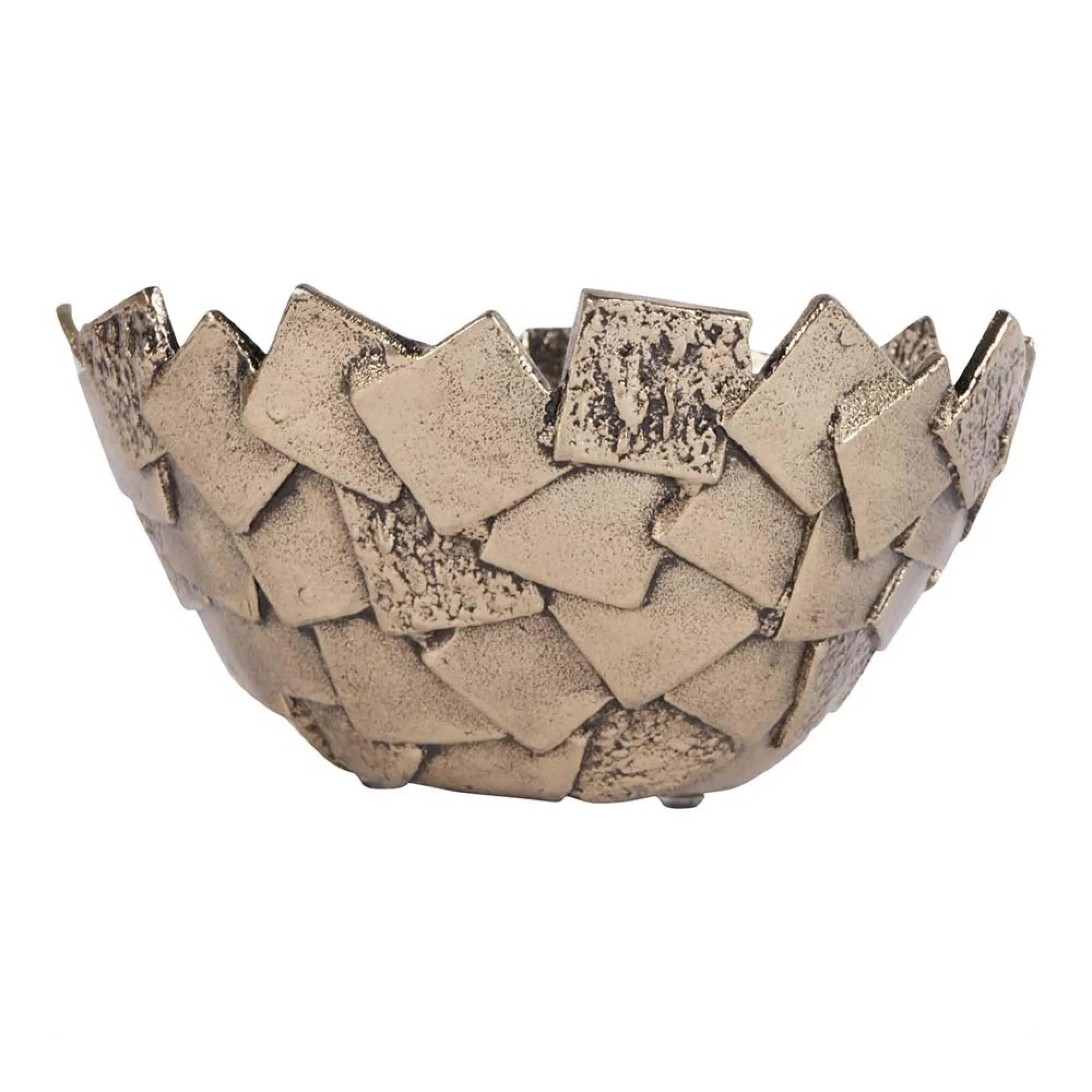 Montrose Cast Aluminium Bowl - Antique Gold