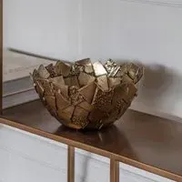 Montrose Cast Aluminium Bowl - Antique Gold