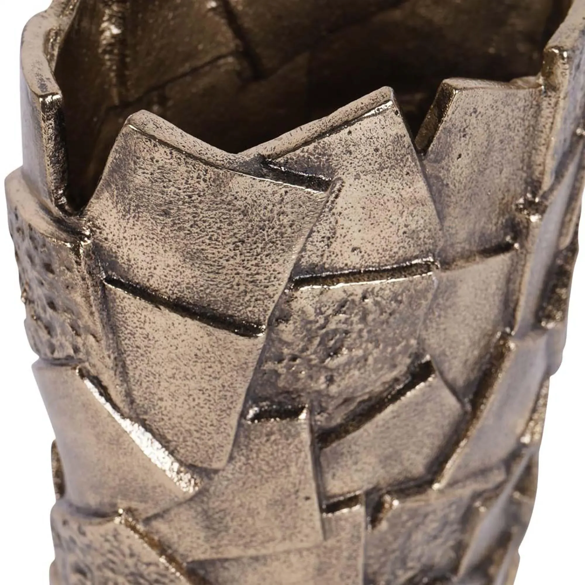 Montrose Cast Aluminium Vase 14cm - Antique Gold