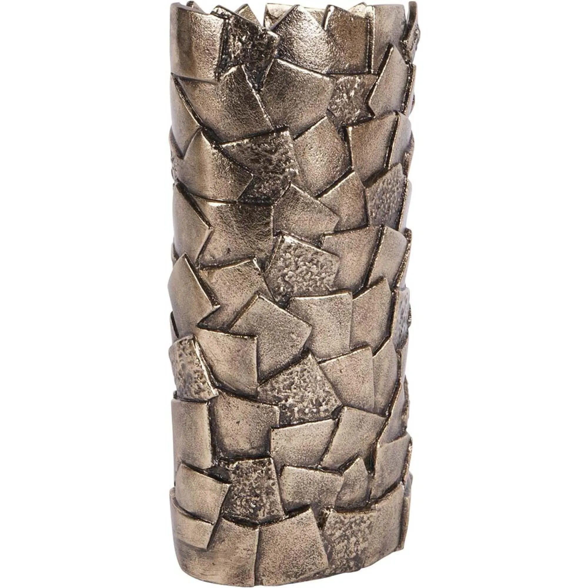 Montrose Cast Aluminium Vase 18cm - Antique Gold