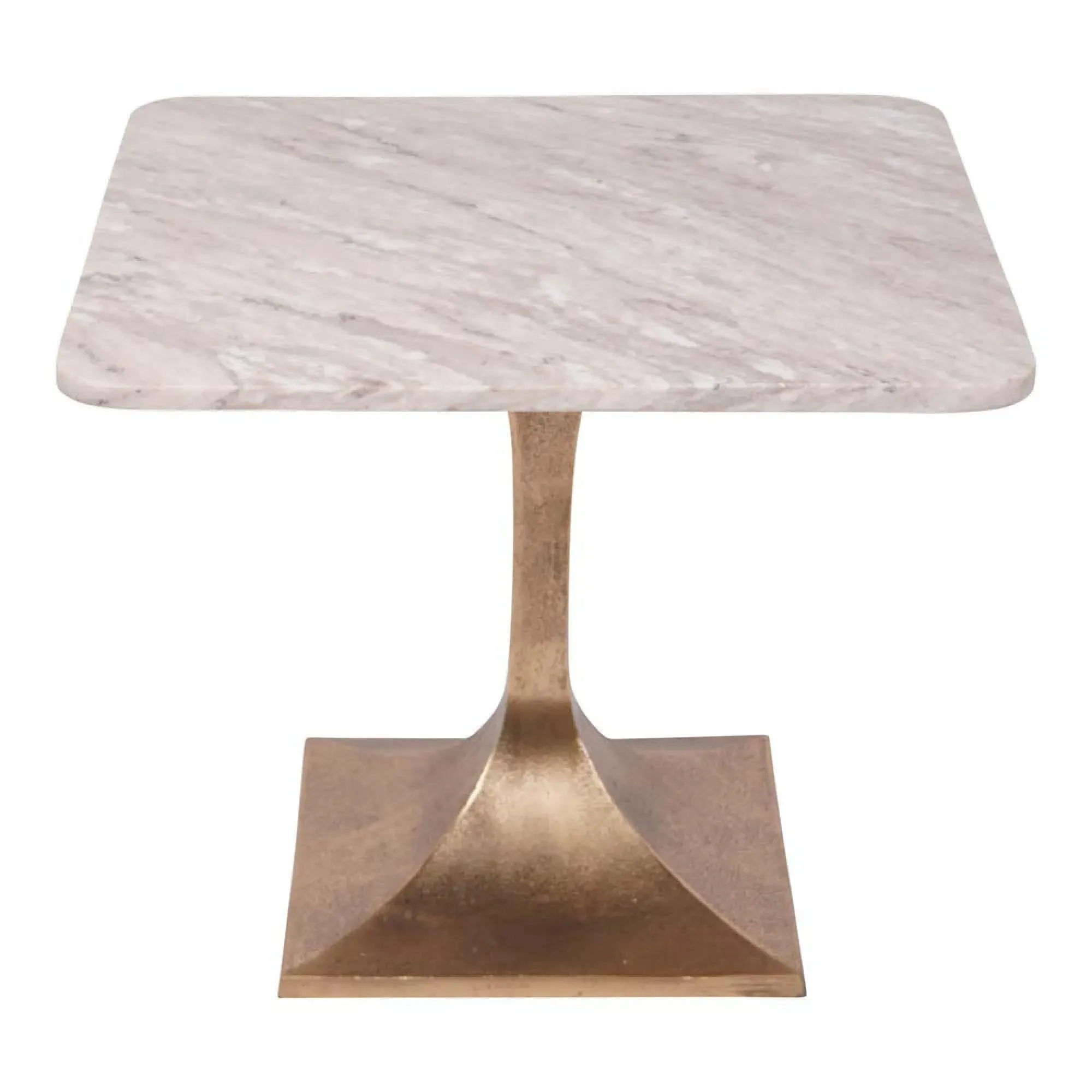 Morchino Square Side Table - Natural Marble Veining