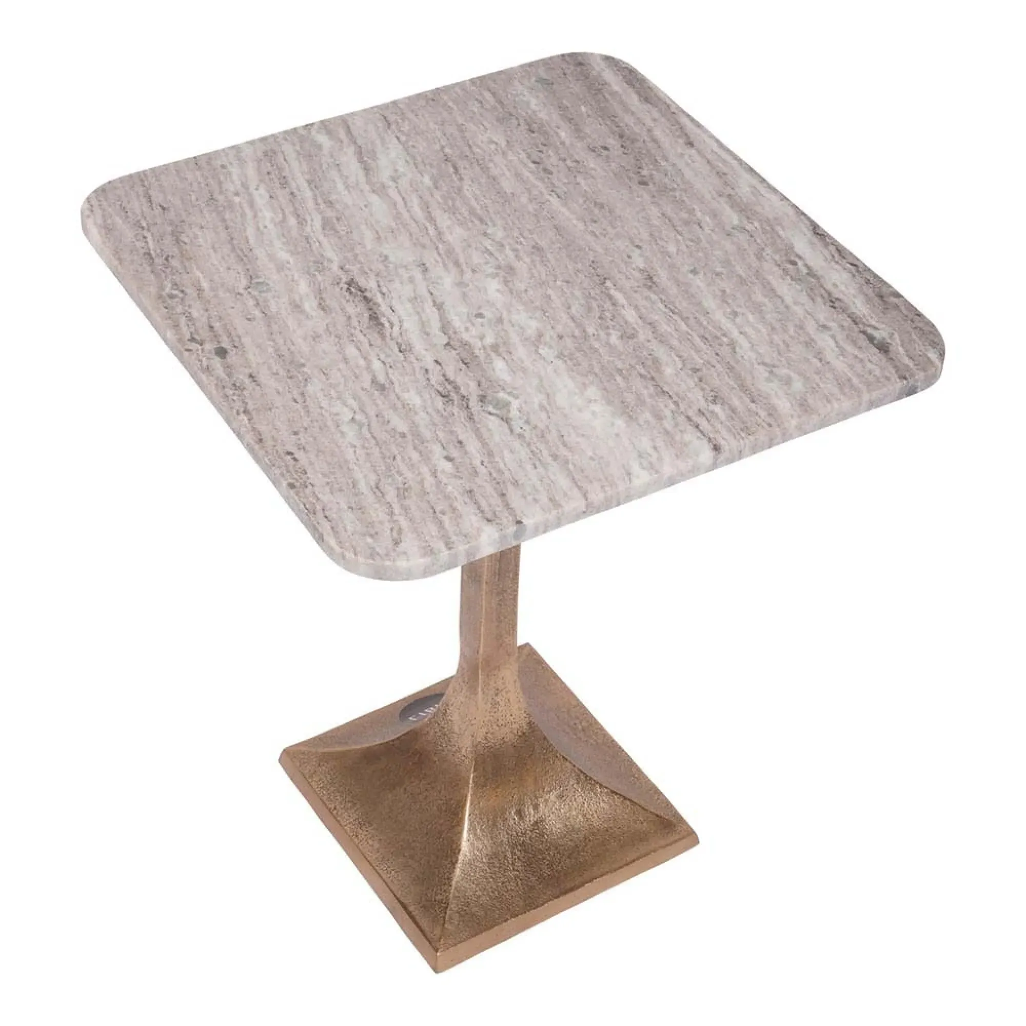 Morchino Square Side Table - Natural Marble Veining