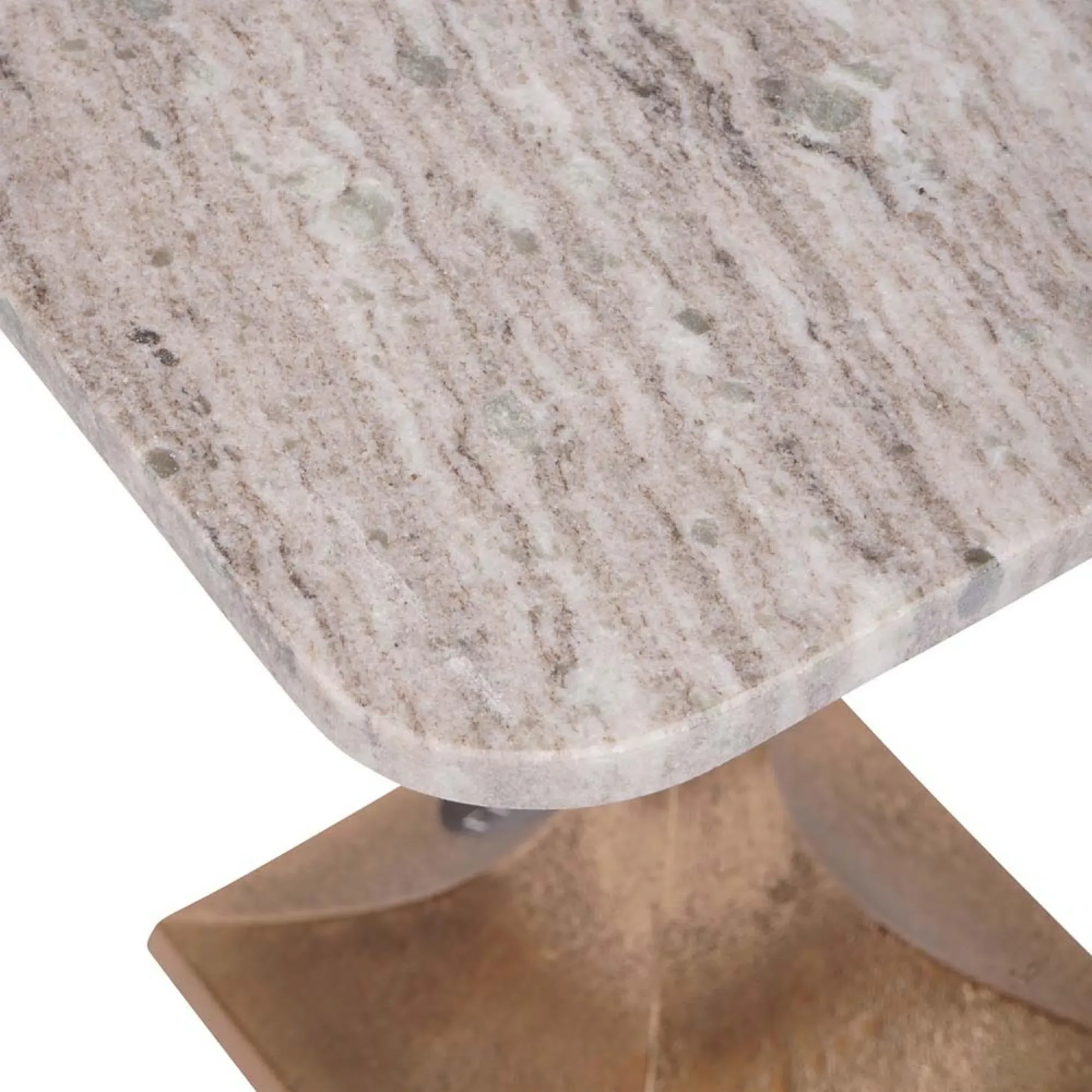 Morchino Square Side Table - Natural Marble Veining