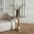 Morchino Square Side Table - Natural Marble Veining