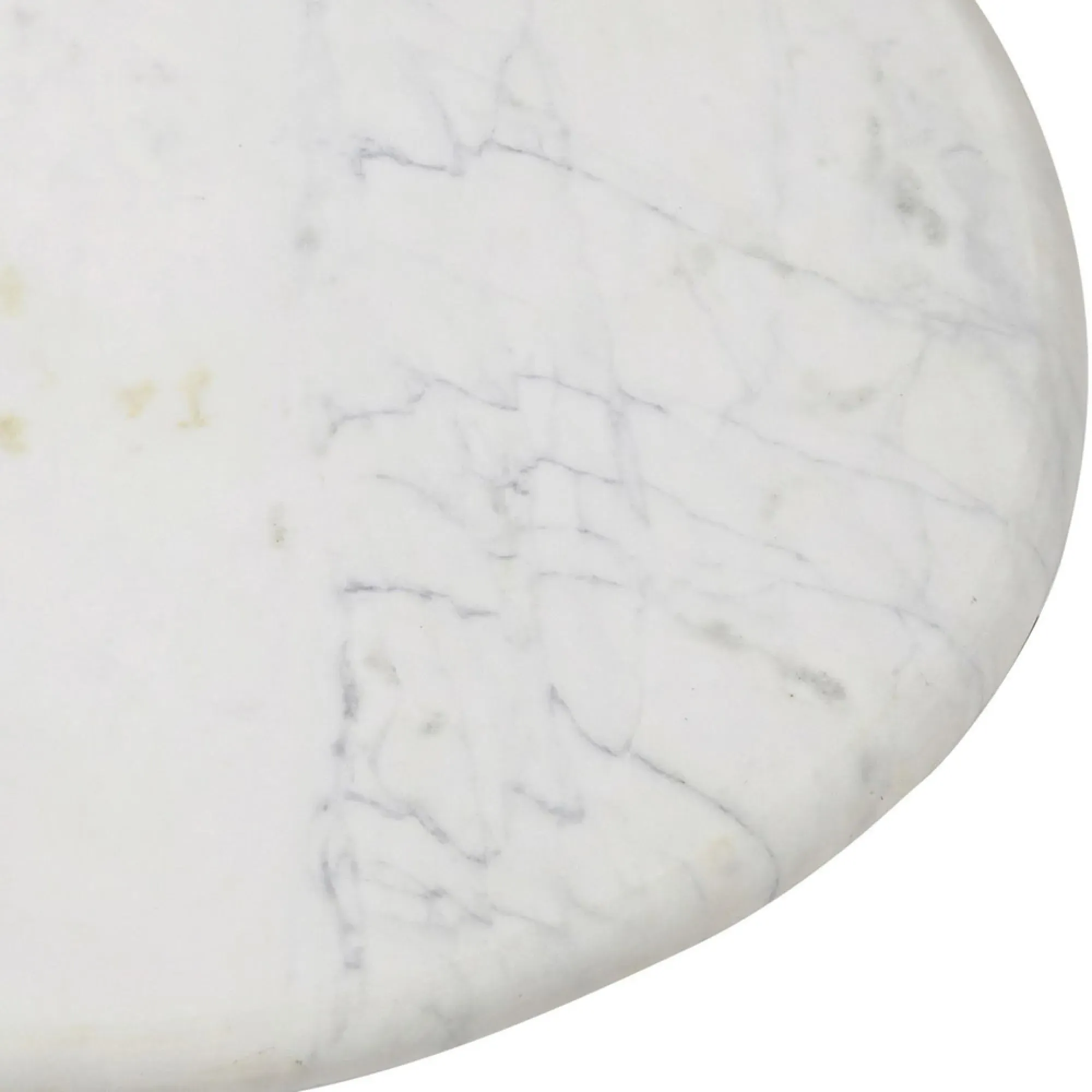 Nolita Round Coffee Table - White, Marble