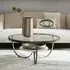 Nolita Round Coffee Table - White, Marble